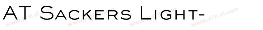 AT Sackers Light字体转换